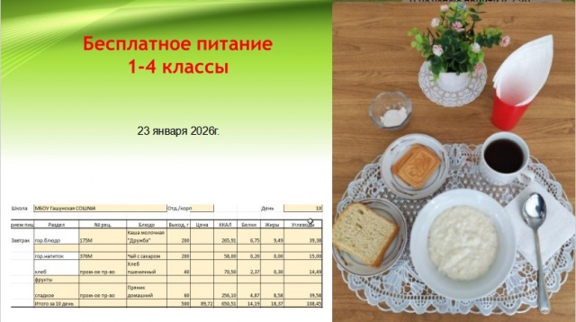 Ежедневное меню.