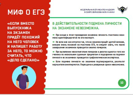 Миф 10. "Если на ЕГЭ придёт другой человек..."